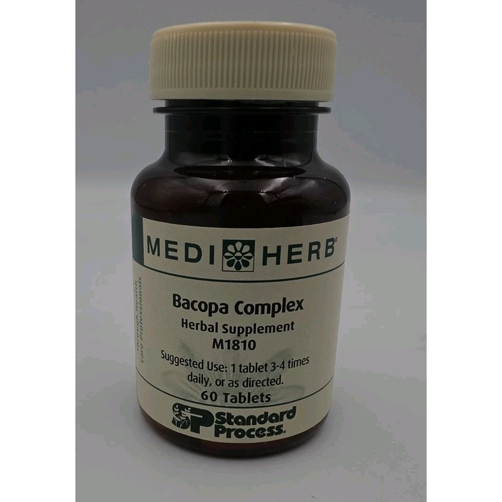 MediHerb Bacopa Complex M1810 Herbal Supplement 60 Tablets Standard Process